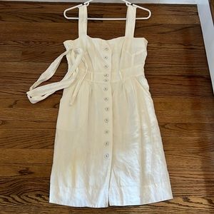 L.K. Bennett white linen dress - 4